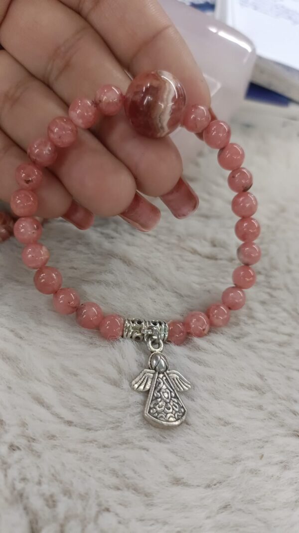 Rhodonite Bracelet for Emotional Healing, Self Love and Forgiveness