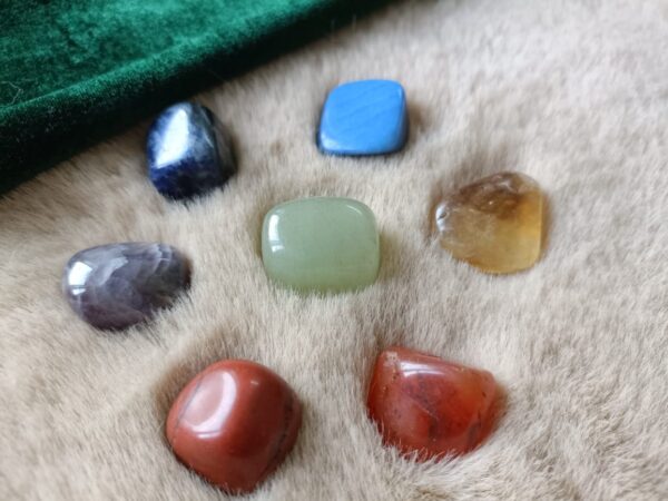 7 Chakras Tumble Kit for Full Chakra Balancing, Healing and Energetic Alignment