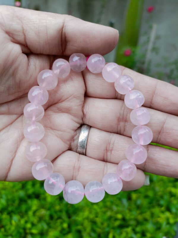 Rose Quartz Bracelet for Self Love, Emotional Healing and Relationship Harmony
