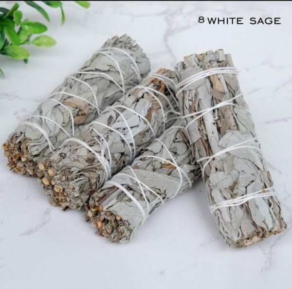 Sage Crystal Set for Energy Cleansing, Space Purification and Negative Energy Removal