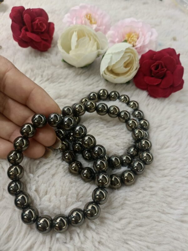 Hematite Bracelet for Grounding, Focus and Inner Stability